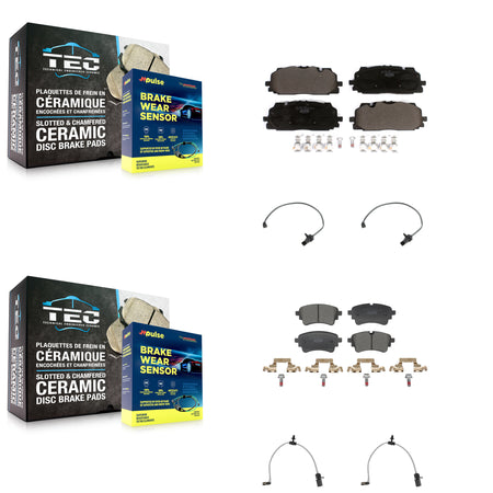 Front Rear Ceramic Brake Pad Wear Sensor Kit For Audi SQ5 Sportback A6 Quattro A7 allroad KTW-101621