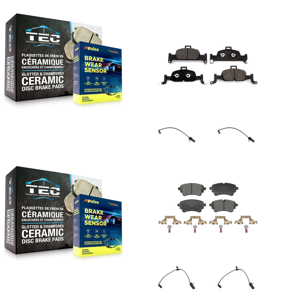 Front Rear Ceramic Brake Pad And Wear Sensor Kit For Audi A5 Sportback A4 Quattro allroad KTW-101632