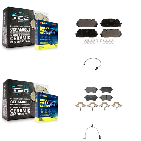Front Rear Ceramic Brake Pad Wear Sensor Kit For Audi SQ5 Sportback A6 Quattro A7 allroad KTW-101650