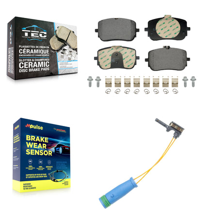 Front Ceramic Disc Brake Pads And Wear Sensors Kit For Mercedes-Benz A220 CLA250 KTW-101708