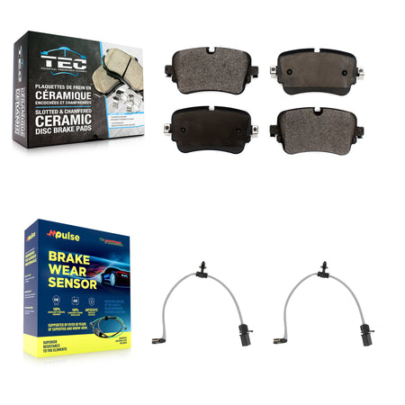 Rear Ceramic Disc Brake Pads And Wear Sensors Kit For 2019 Audi e-tron Quattro -L KTW-101723