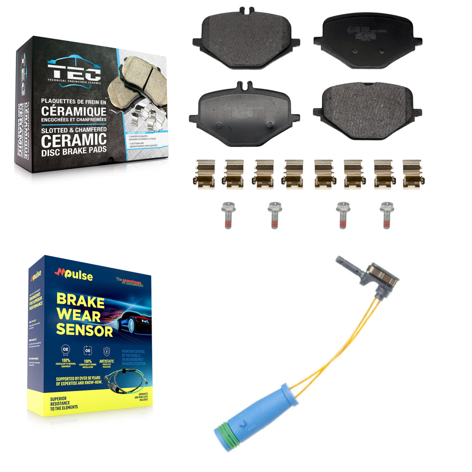 Rear Ceramic Disc Brake Pad Wear Sensor Kit For Mercedes-Benz G63 AMG GLE63 S GLS63 GLE53 KTW-101749