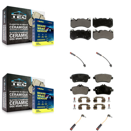 Front Rear Ceramic Brake Pad & Wear Sensor Kit For Mercedes-Benz ML63 AMG GL63 GLE63 5.5L KTW-101775