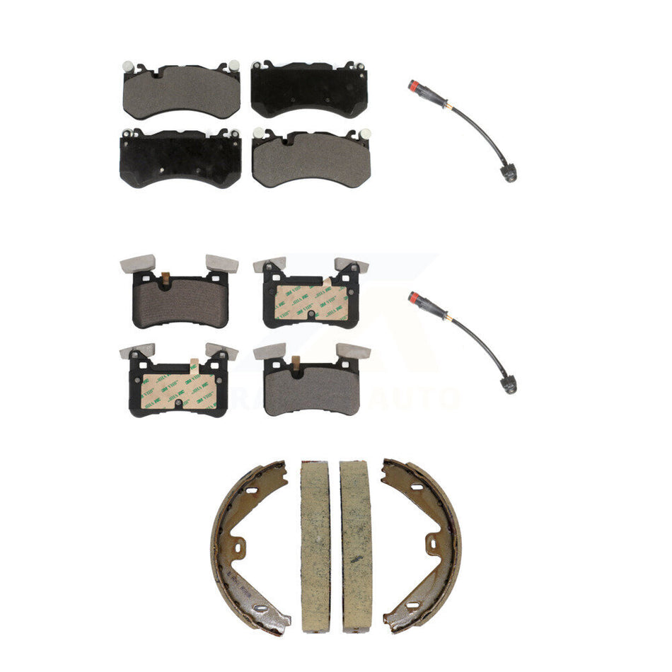 Front Rear Ceramic Brake Pads Wear Sensor Kit (5Pc) For Mercedes-Benz E63 AMG S C63 CLS63 KTW-101789
