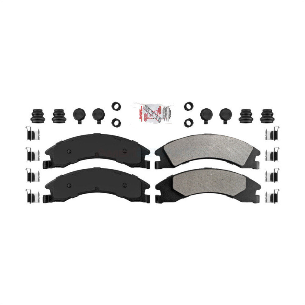 Rear Semi-Metallic Disc Brake Pads NWF-ASD1329 For Ford E-350 Super Duty E-250 E-150 E-450 Econoline by AmeriBRAKES