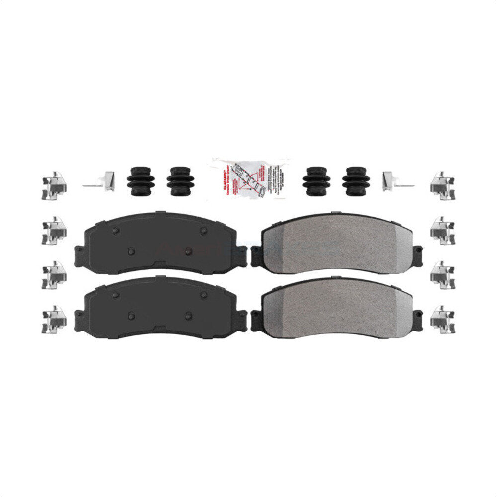 Front Semi-Metallic Disc Brake Pads NWF-ASD1333 For Ford F-250 Super Duty F-350 F-450 by AmeriBRAKES