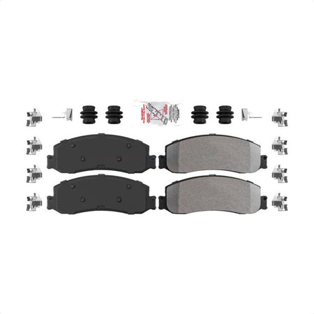 Front Semi-Metallic Disc Brake Pads NWF-ASD1333 For Ford F-250 Super Duty F-350 F-450 by AmeriBRAKES