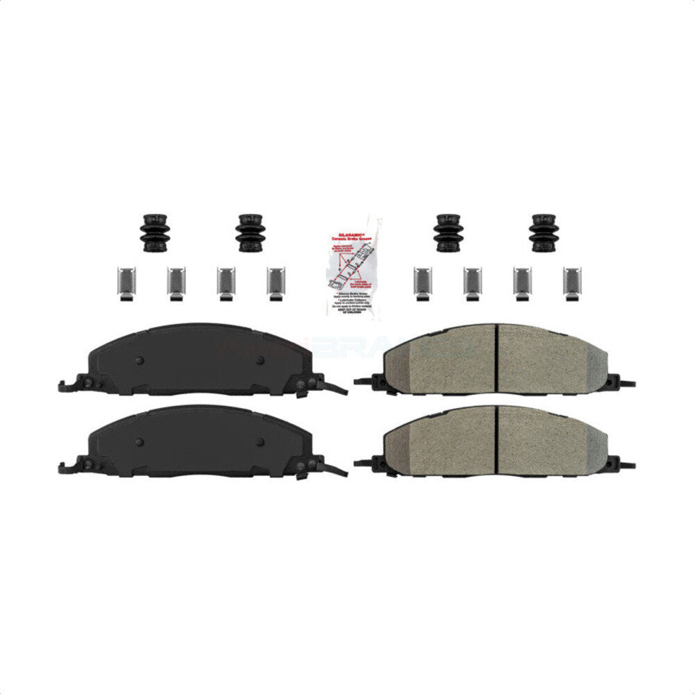 Rear Semi-Metallic Disc Brake Pads NWF-ASD1400 For Ram 2500 3500 1500 Dodge by AmeriBRAKES