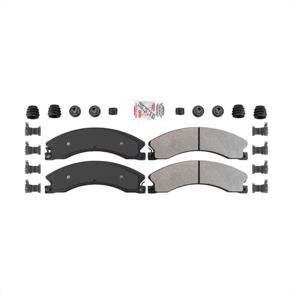 Rear Semi-Metallic Disc Brake Pads NWF-ASD1411A For Nissan NV2500 TITAN XD NV3500 NV1500 by AmeriBRAKES