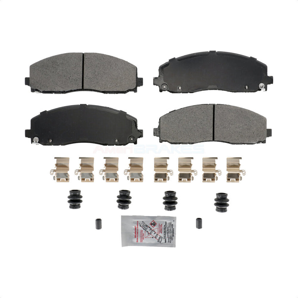 Front Semi-Metallic Disc Brake Pads NWF-ASD1589 For Dodge Grand Caravan Jeep Journey Wrangler Town &