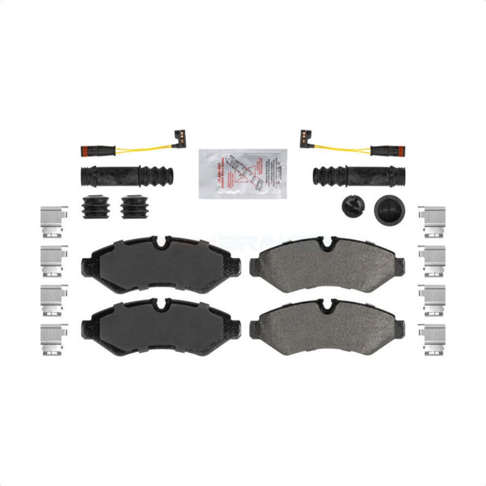 Rear Semi-Metallic Disc Brake Pads NWF-ASD2201 For Mercedes-Benz Sprinter 3500 2500 Freightliner 1500 3500XD by AmeriBRAKES