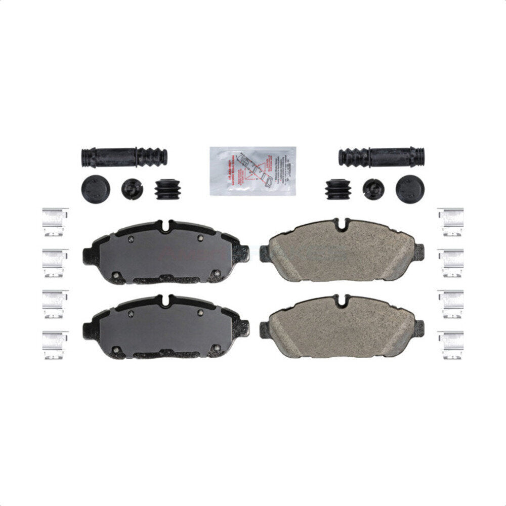 Front Semi-Metallic Disc Brake Pads NWF-ASD2301 For 2020-2022 Ford Transit-250 Transit-350 Transit-150 HD Axle w/ 6 Hole 132mm Bolt Circle Dia by AmeriBRAKES