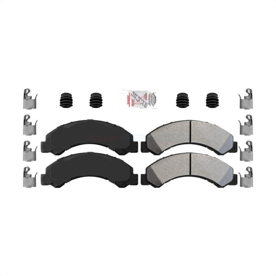 Front Semi-Metallic Disc Brake Pads NWF-ASD825 For Isuzu NPR GMC W3500 Forward Chevrolet Tiltmaster NPR-HD LCF 3500 W4500 NQR Reach 4500HD by AmeriBRAKES