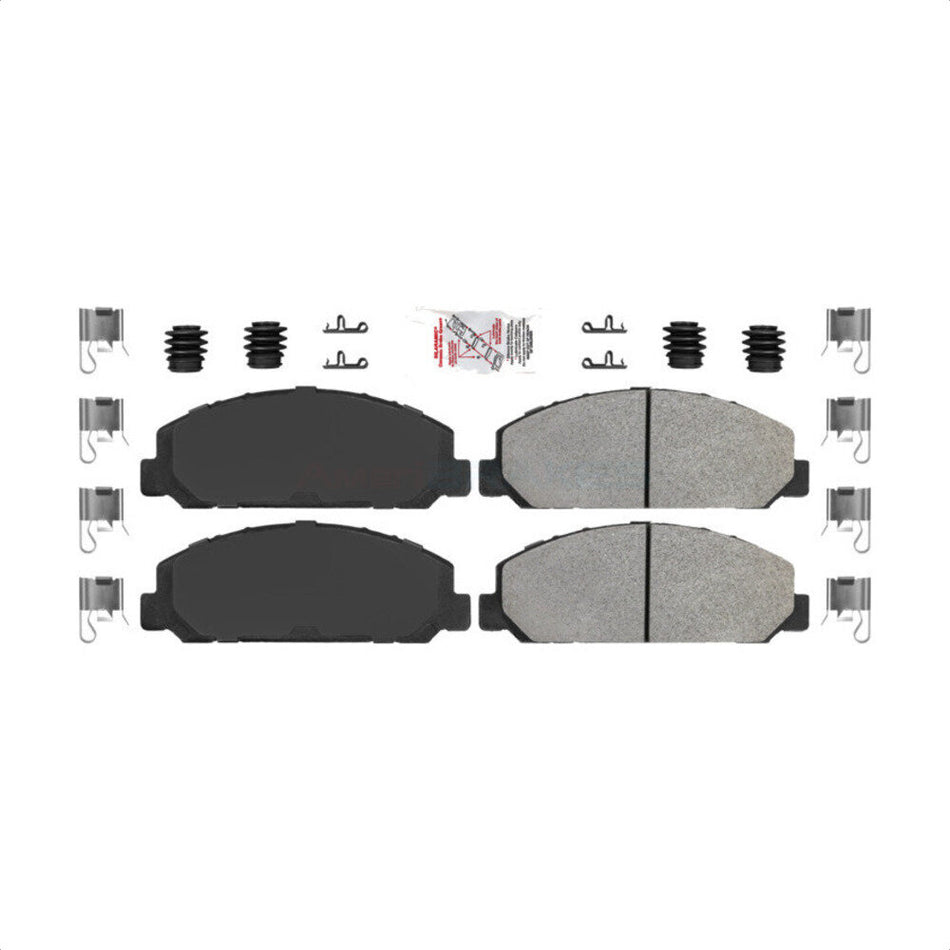 Front Semi-Metallic Disc Brake Pads NWF-ASD827 For Isuzu NPR GMC W3500 Forward Chevrolet Tiltmaster NPR-HD NRR NQR FTR NPR-XD LCF 4500 4500XD 5500HD 5500XD W4500 W5500 W5500HD by AmeriBRAKES