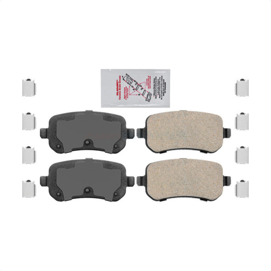 Rear Ceramic Disc Brake Pads NWF-PRC1021 For Dodge Grand Caravan Chrysler Town & Country Journey Ford Freestar Volkswagen Routan Mercury Monterey Ram C/V by AmeriBRAKES