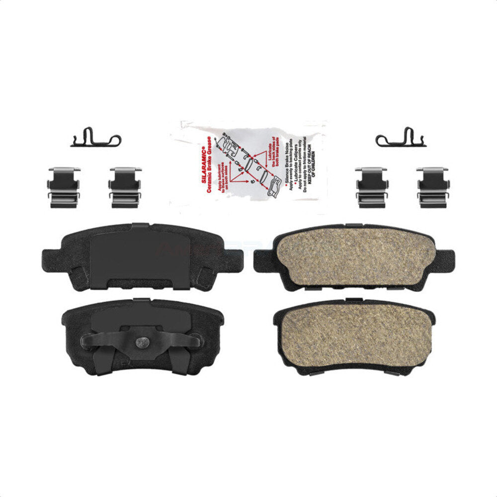 Rear Ceramic Disc Brake Pads NWF-PRC1037 For Jeep Dodge Patriot Chrysler Compass Avenger 200 Caliber Mitsubishi Lancer Sebring Outlander by AmeriBRAKES