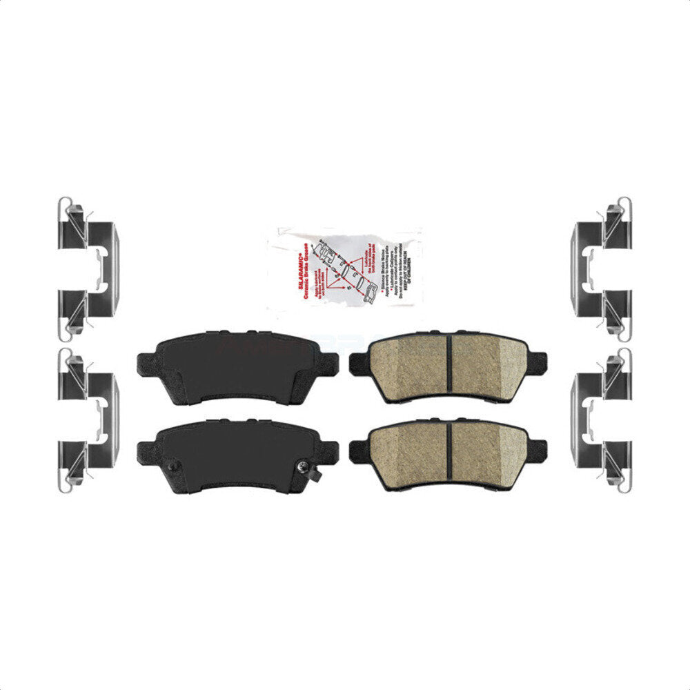 Rear Ceramic Disc Brake Pads NWF-PRC1101 For Nissan Pathfinder Xterra by AmeriBRAKES