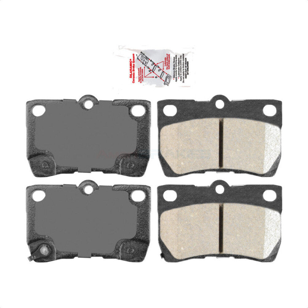 Rear Ceramic Disc Brake Pads NWF-PRC1113 For Lexus IS250 GS350 IS350 GS300 GS430 GS450h GS460 by AmeriBRAKES