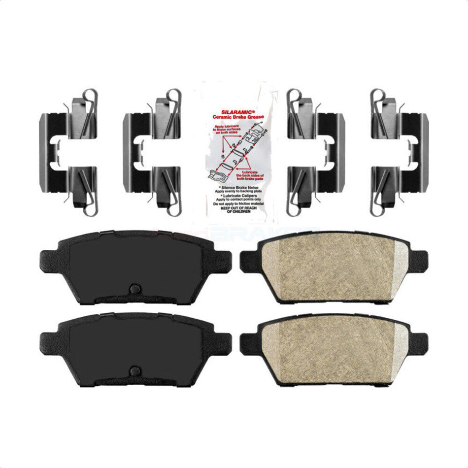 Rear Ceramic Disc Brake Pads NWF-PRC1161 For Ford Fusion Mazda 6 Lincoln MKZ Mercury Milan Zephyr by AmeriBRAKES