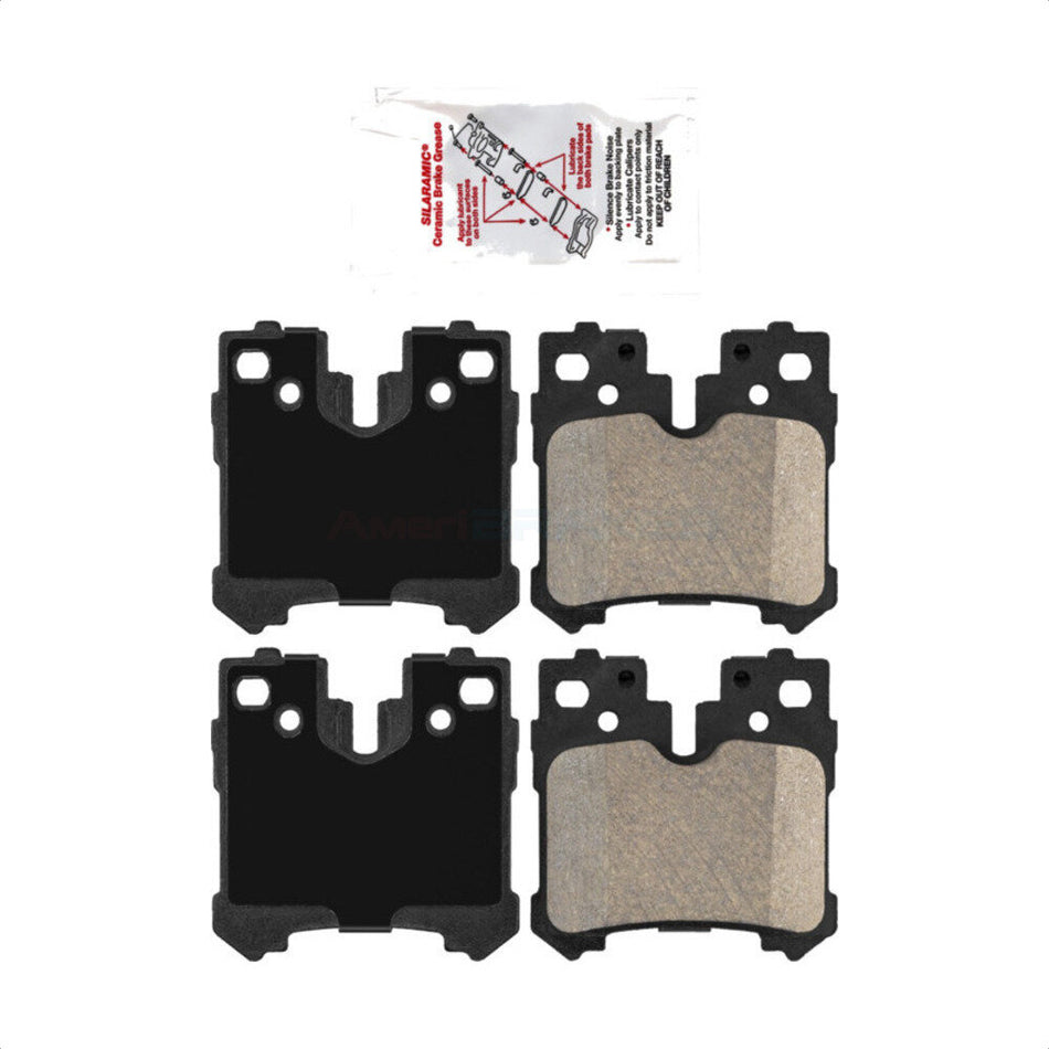 Rear Ceramic Disc Brake Pads NWF-PRC1283 For Lexus LS460 LS500 LS600h LS500h by AmeriBRAKES