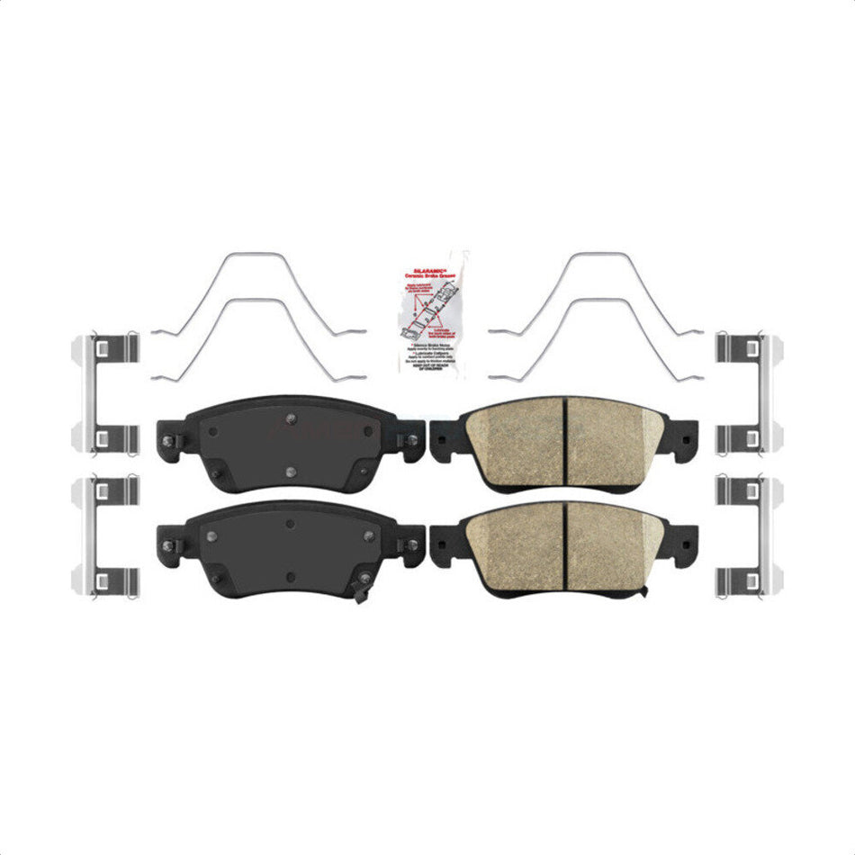 Front Ceramic Disc Brake Pads NWF-PRC1287 For INFINITI G37 G35 Q60