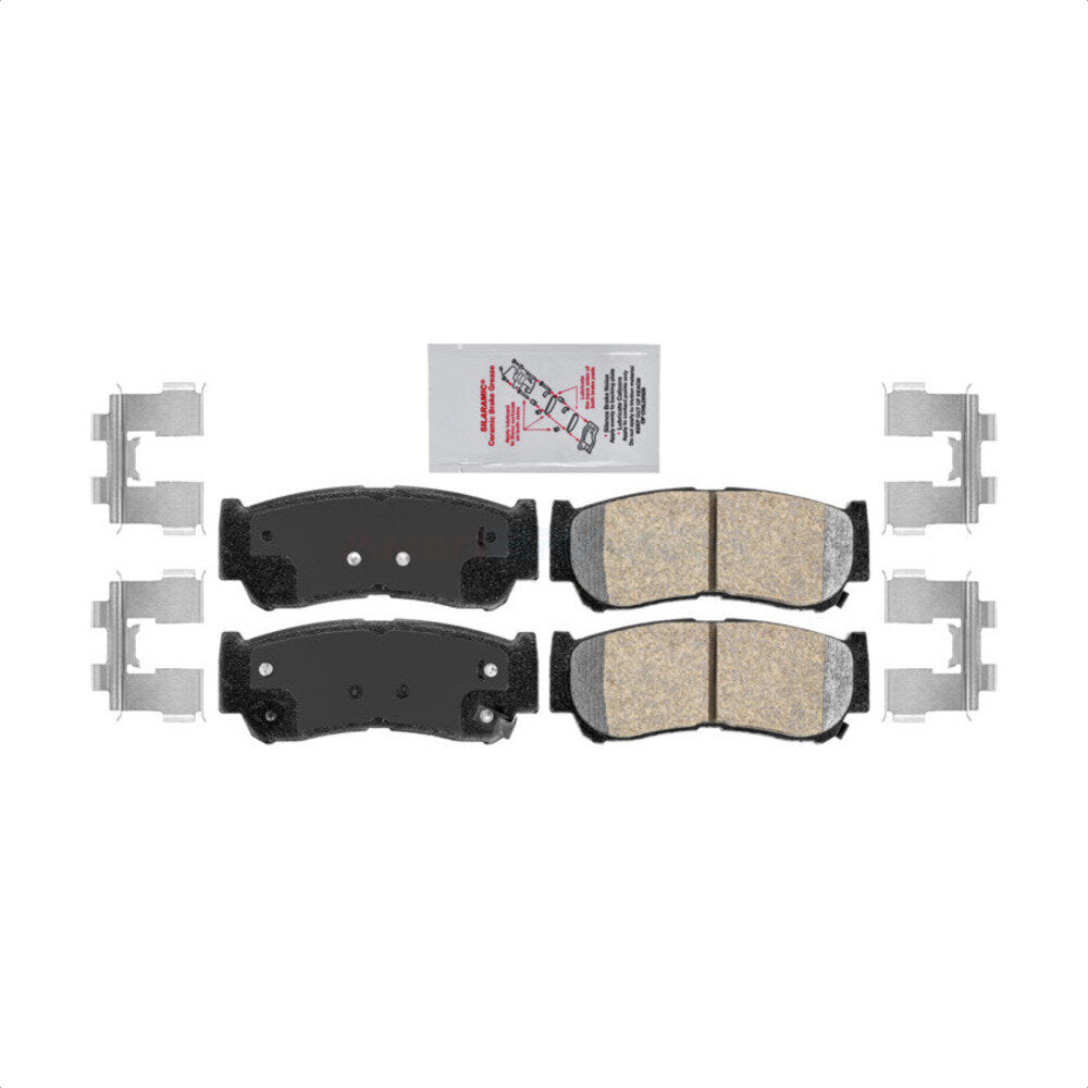 Rear Ceramic Disc Brake Pads NWF-PRC1297 For 2007-2009 Hyundai Santa Fe by AmeriBRAKES