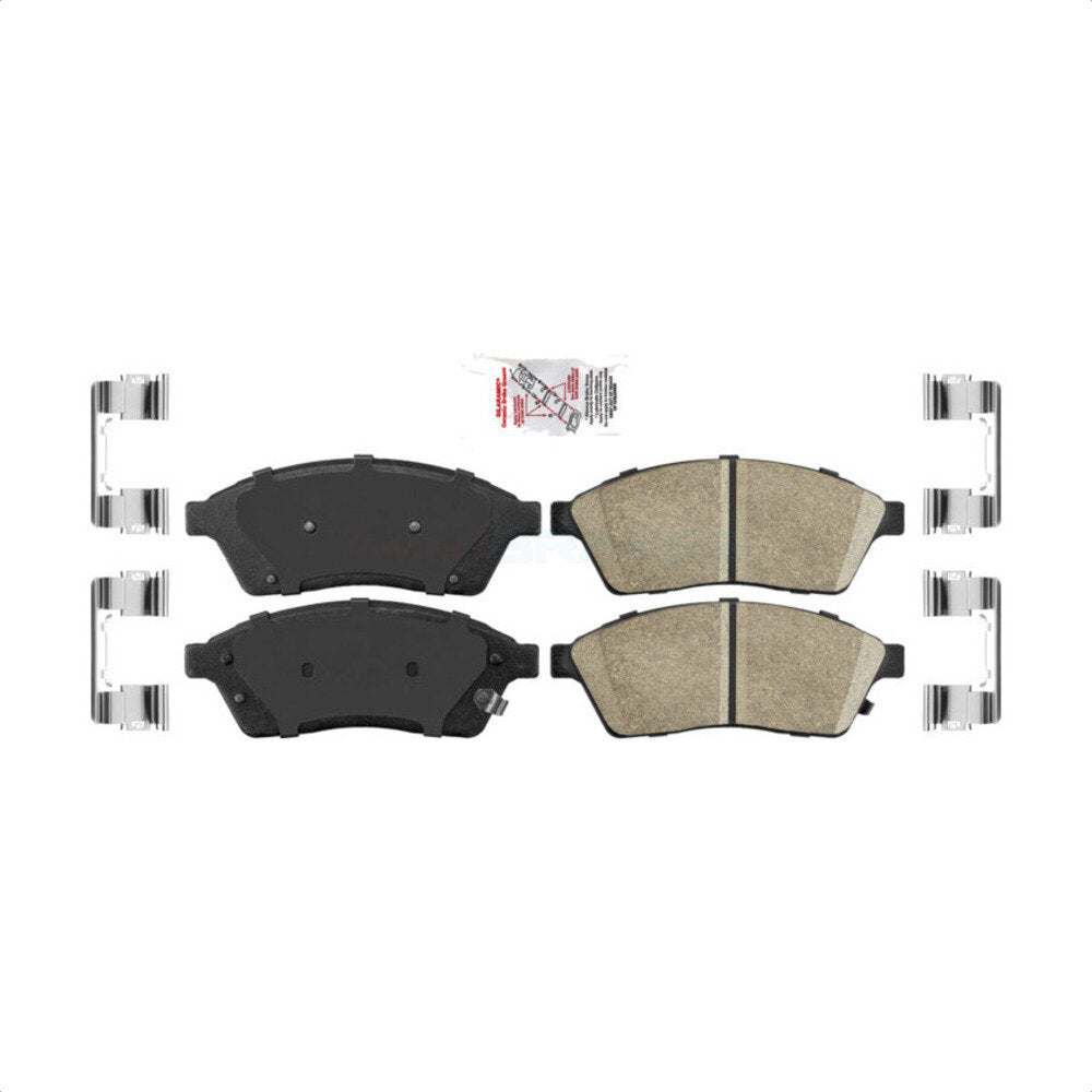 Front Ceramic Disc Brake Pads NWF-PRC1422 For Cadillac SRX Saab 9-4X by AmeriBRAKES