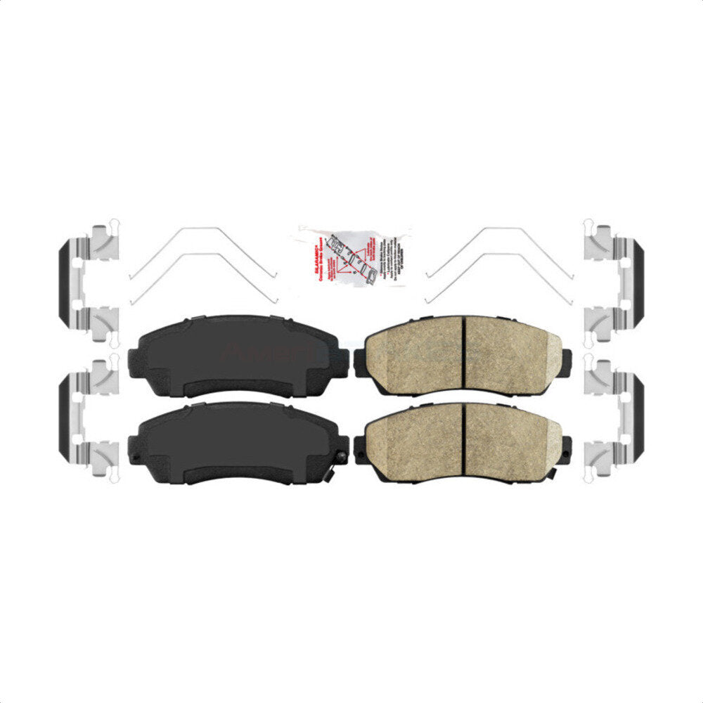 Front Ceramic Disc Brake Pads NWF-PRC1521 For Honda CR-V Odyssey Civic Subaru Legacy Acura RDX Crosstour Accord Passport TLX by AmeriBRAKES