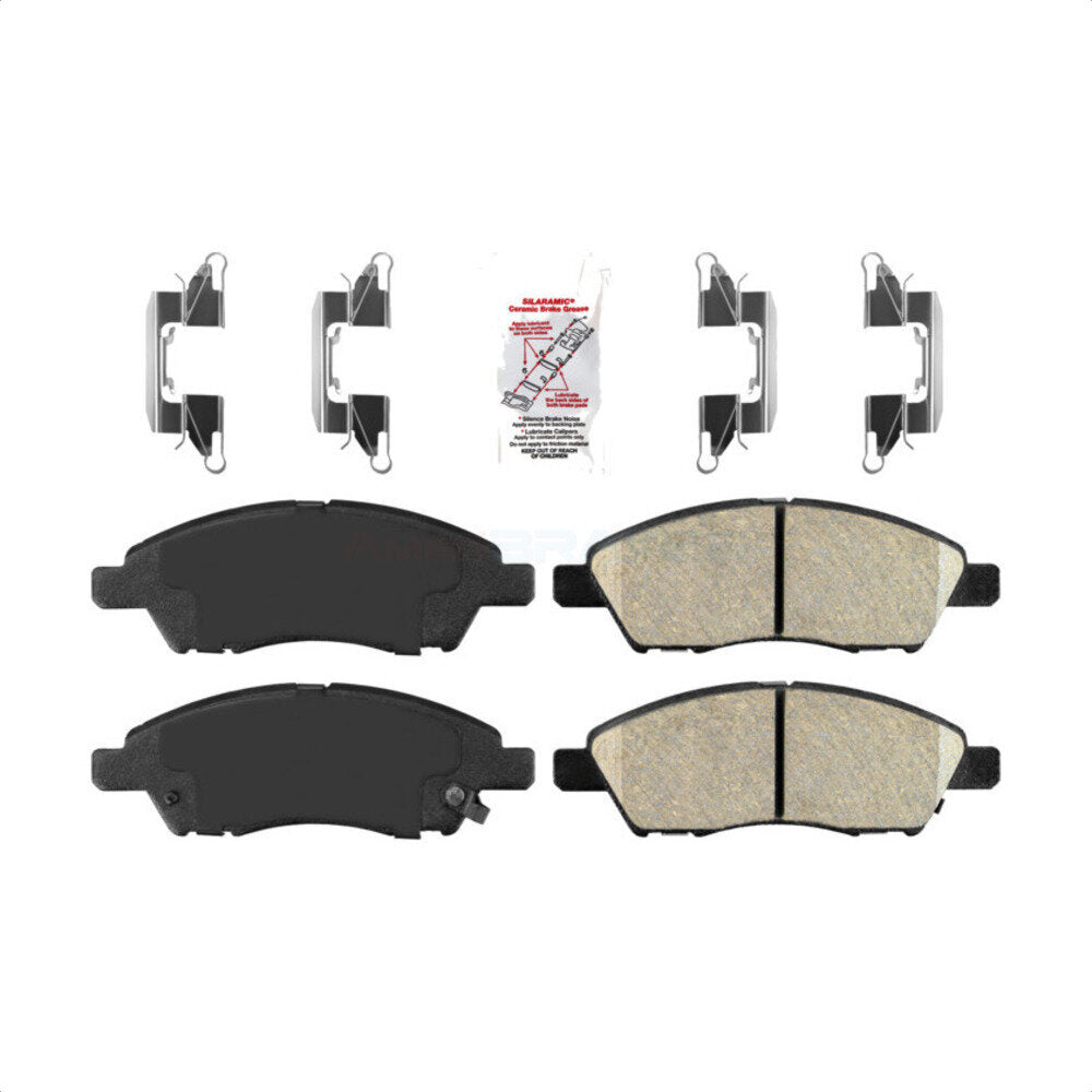 Front Ceramic Disc Brake Pads NWF-PRC1592 For Nissan Versa Note Micra by AmeriBRAKES