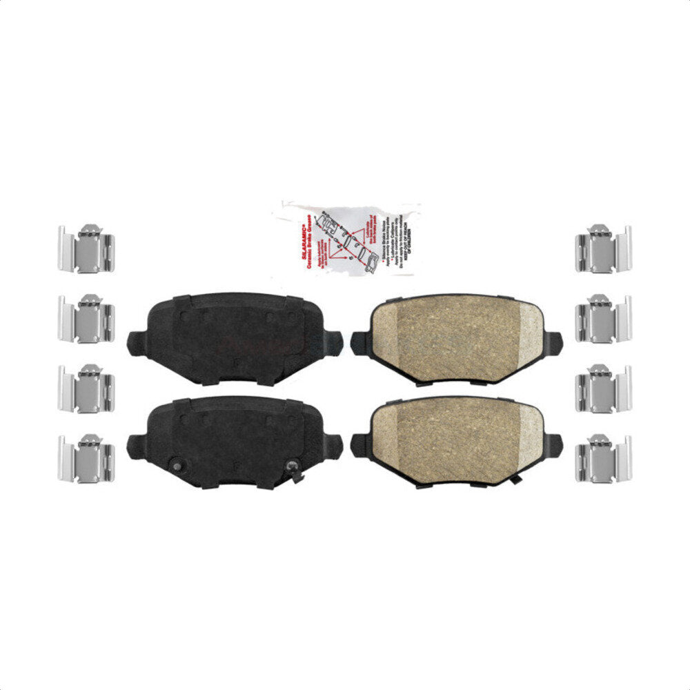 Rear Ceramic Disc Brake Pads NWF-PRC1719 For Dodge Grand Caravan Chrysler Town & Country Journey Ram C/V Volkswagen Routan by AmeriBRAKES