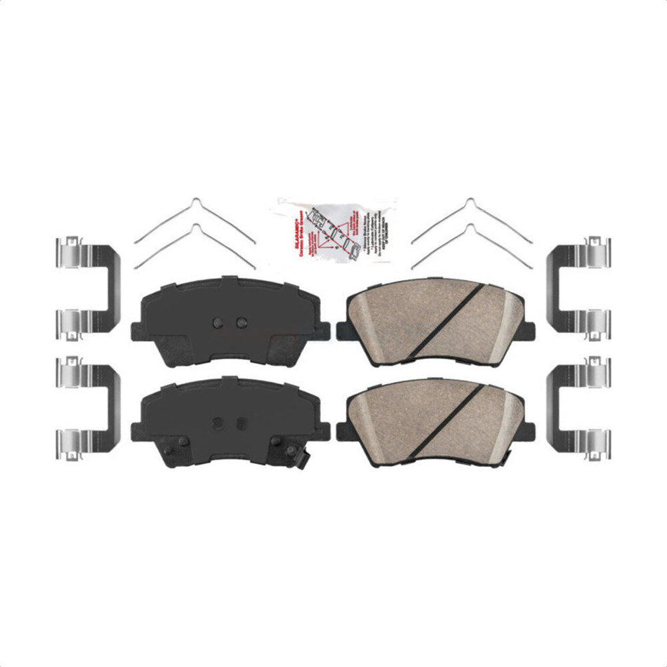 Front Ceramic Disc Brake Pads NWF-PRC1912 For Hyundai Elantra Kia Niro Ioniq by AmeriBRAKES