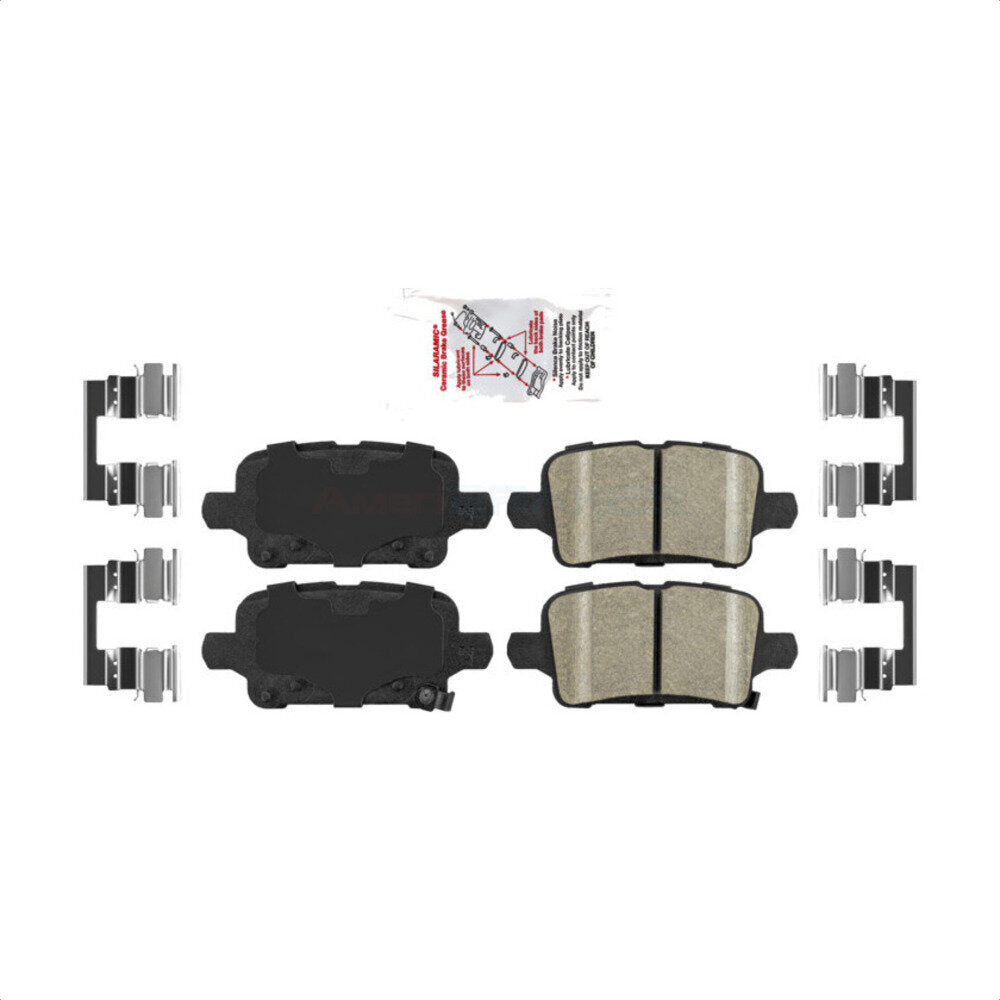 Rear Ceramic Disc Brake Pads NWF-PRC1915 For Chevrolet Equinox Malibu GMC Terrain Buick LaCrosse by AmeriBRAKES