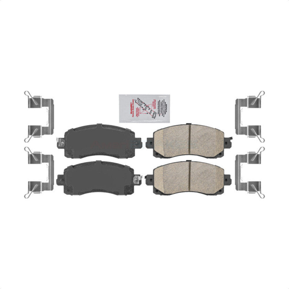 Front Ceramic Disc Brake Pads NWF-PRC2045 For Subaru Crosstrek Impreza Forester Outback Legacy by AmeriBRAKES