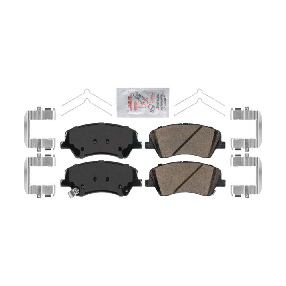 Front Ceramic Disc Brake Pads NWF-PRC2190 For Hyundai Accent Kia Rio by AmeriBRAKES