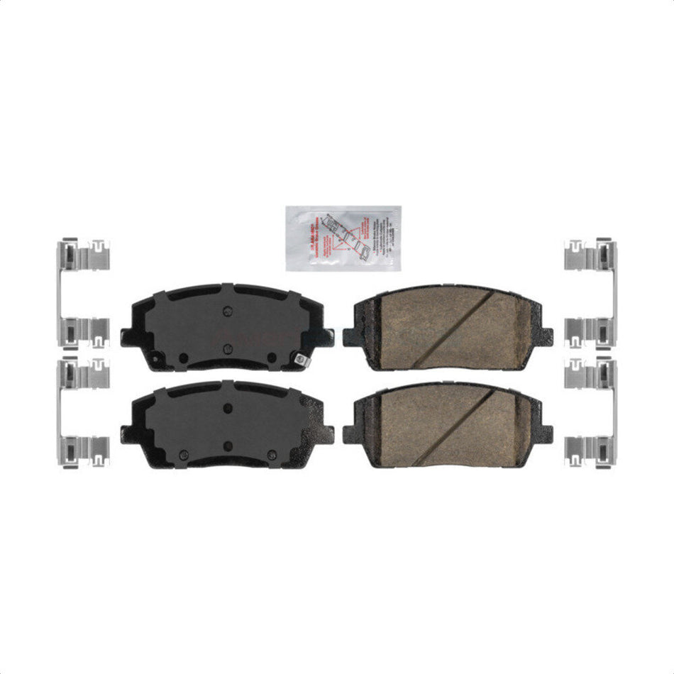 Front Ceramic Disc Brake Pads NWF-PRC2215 For Kia Telluride Hyundai Palisade by AmeriBRAKES