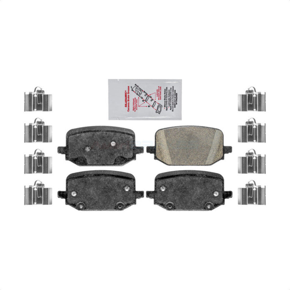 Rear Ceramic Disc Brake Pads NWF-PRC2232 For 2020-2022 Ford Explorer With Electric Parking Without Red Painted Calipers by AmeriBRAKES