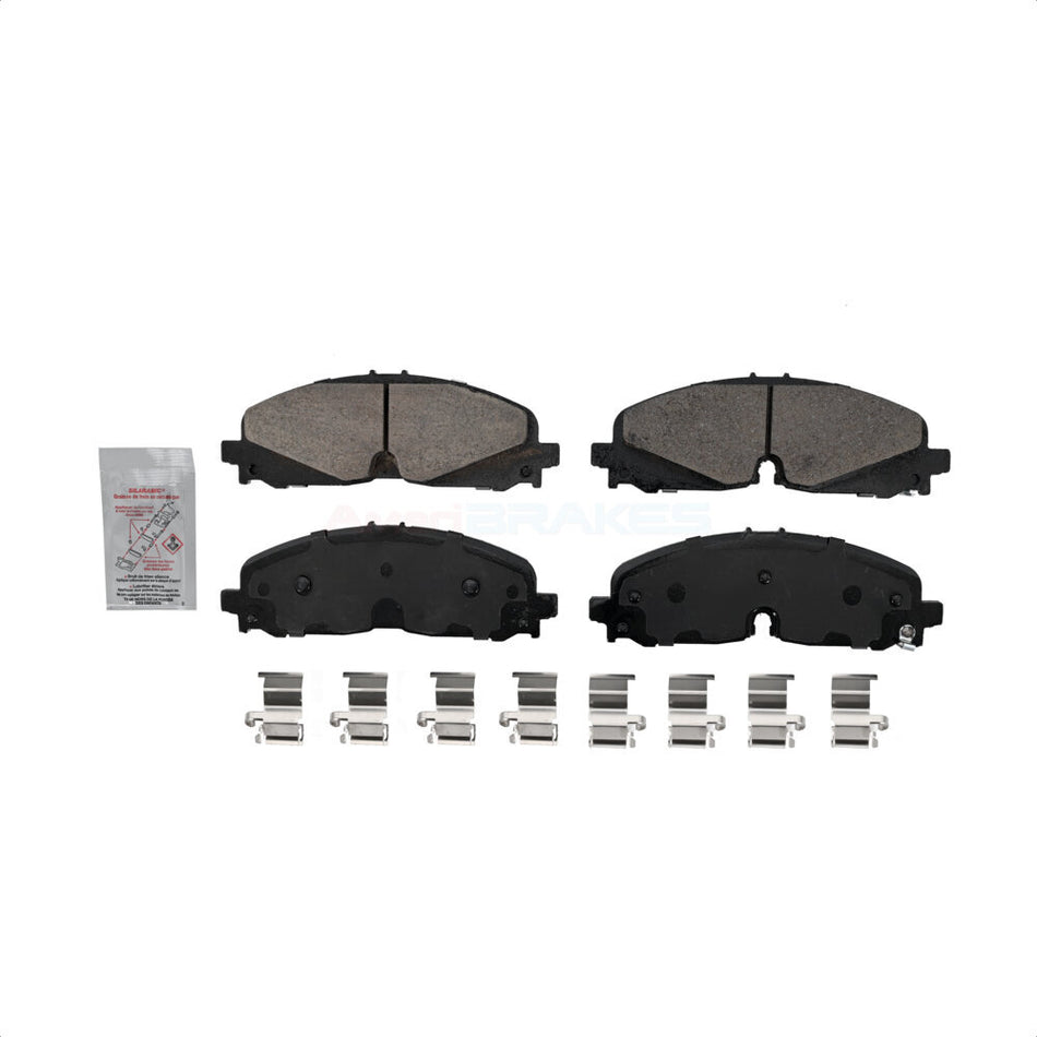 Front Ceramic Disc Brake Pads NWF-PRC2371 For Chevrolet Traverse GMC Buick Cadillac XT5 XT6 Blazer Acadia Canyon Enclave Colorado by AmeriBRAKES