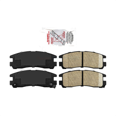 Rear Ceramic Disc Brake Pads NWF-PRC383 For Mitsubishi Galant Chrysler Sebring Eclipse Dodge Stratus 3000GT Stealth Avenger Eagle Talon Diamante Summit Plymouth Colt Expo LRV Sigma by AmeriBRAKES