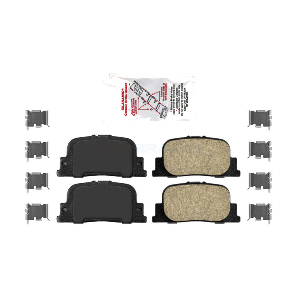 Rear Ceramic Disc Brake Pads NWF-PRC835 For Toyota Camry Scion tC Lexus ES300 by AmeriBRAKES