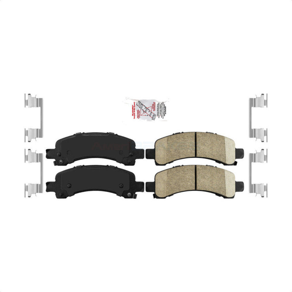 Rear Ceramic Disc Brake Pads NWF-PRC974 For Chevrolet Express 3500 2500 GMC Savana 4500 by AmeriBRAKES