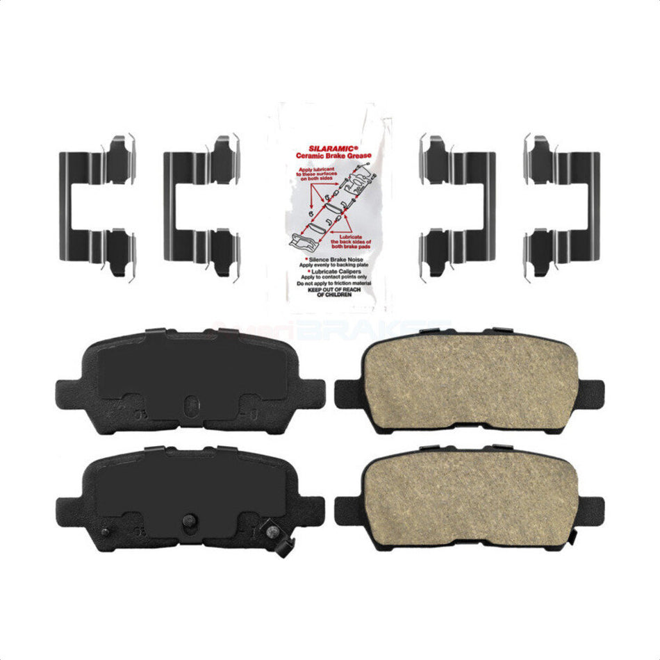 Rear Ceramic Disc Brake Pads NWF-PRC999 For Chevrolet Impala Pontiac Grand Prix Buick LaCrosse Limited Allure by AmeriBRAKES