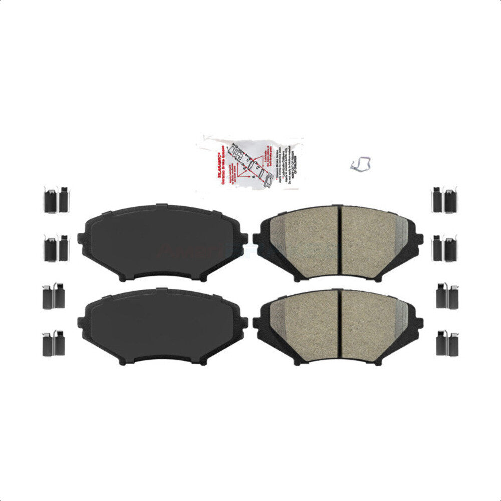 Front Semi-Metallic Disc Brake Pads NWF-PRM1009 For 2004-2011 Mazda RX-8 Soft Suspension or Sport by AmeriBRAKES