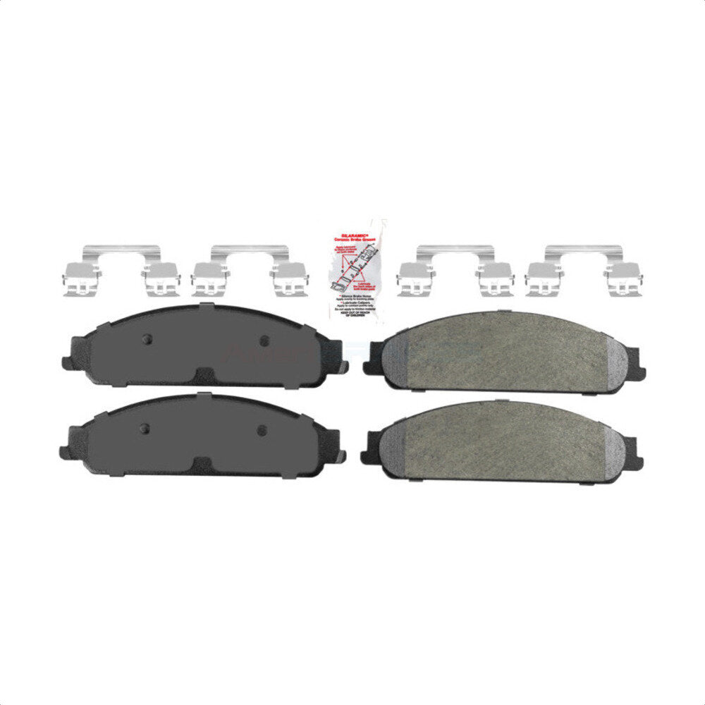 Front Semi-Metallic Disc Brake Pads NWF-PRM1070 For Ford Five Hundred Freestyle Taurus Mercury Montego X Sable by AmeriBRAKES