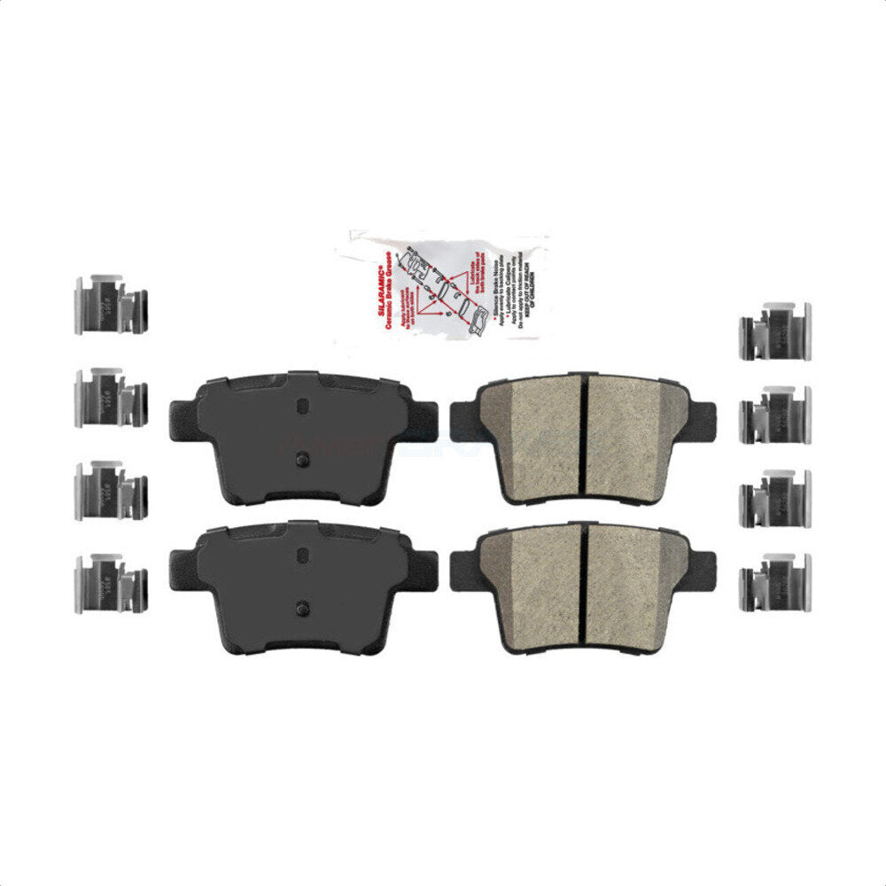 Rear Semi-Metallic Disc Brake Pads NWF-PRM1071 For Ford Five Hundred Freestyle Taurus Mercury Montego X Sable Jaguar X-Type by AmeriBRAKES