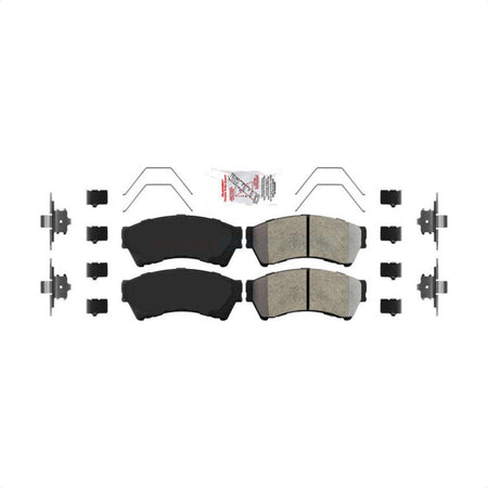 Front Semi-Metallic Disc Brake Pads NWF-PRM1164 For Ford Fusion Mazda 6 Lincoln MKZ Mercury Milan Zephyr by AmeriBRAKES