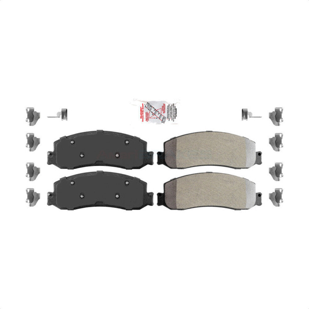 Front Semi-Metallic Disc Brake Pads NWF-PRM1333 For Ford F-250 Super Duty F-350 F-450 by AmeriBRAKES