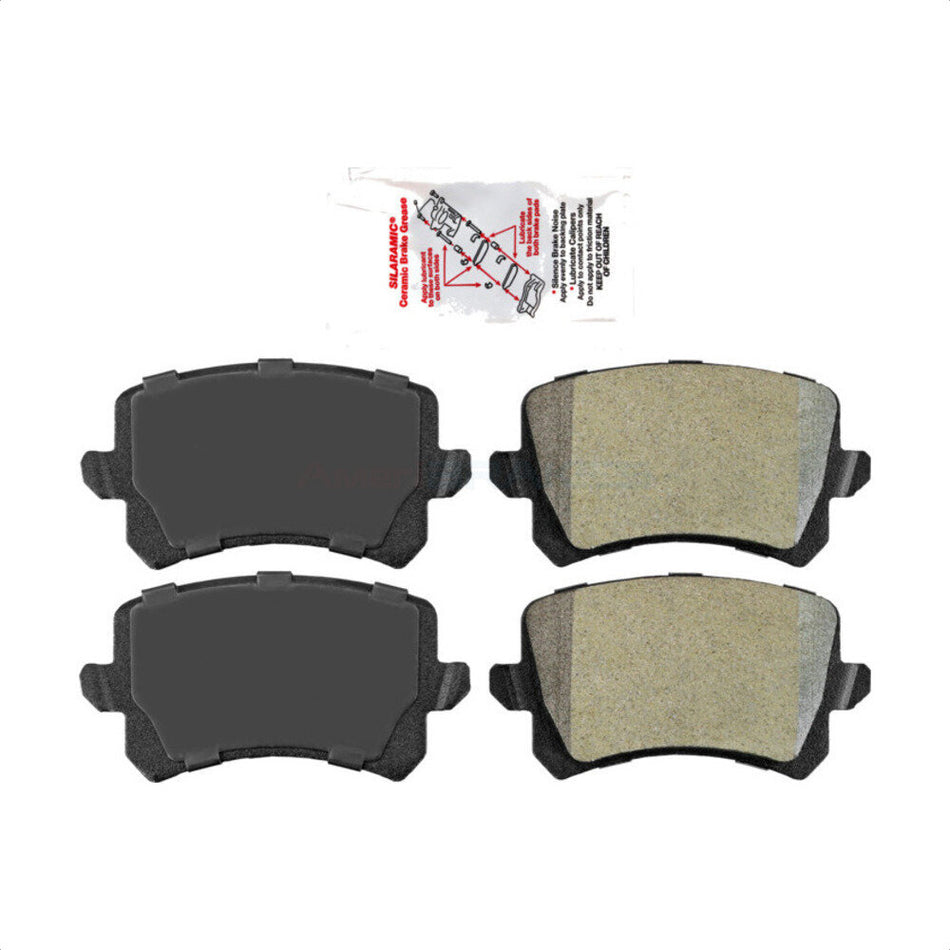 Rear Semi-Metallic Disc Brake Pads NWF-PRM1348 For Volkswagen Tiguan Audi Q3 Passat CC Quattro by AmeriBRAKES