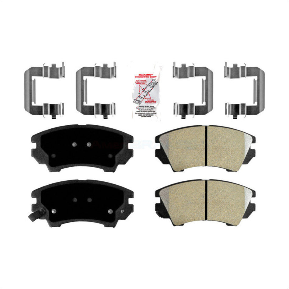 Front Semi-Metallic Disc Brake Pads NWF-PRM1404 For Chevrolet Camaro Caprice Saab 9-5 by AmeriBRAKES