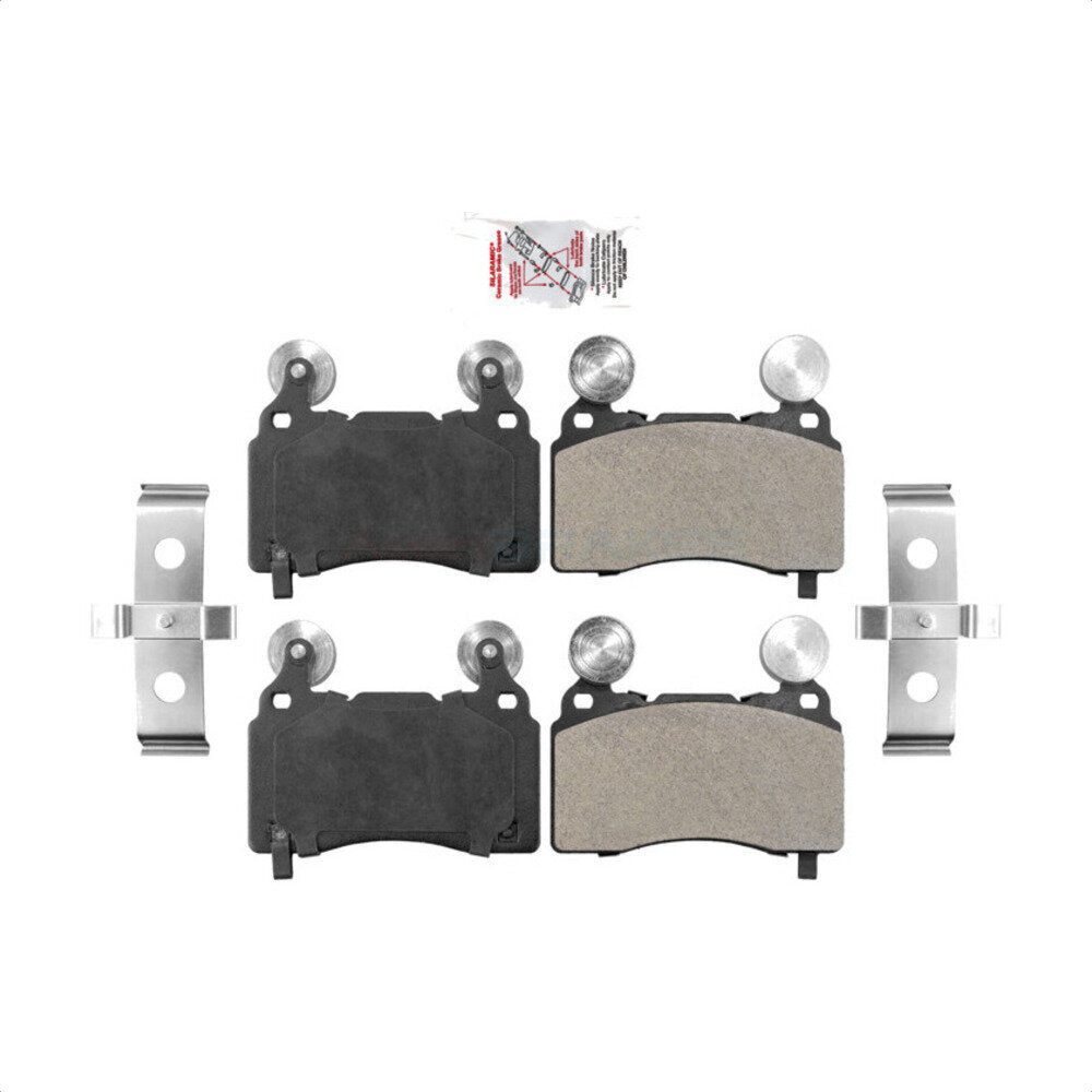 Front Semi-Metallic Disc Brake Pads NWF-PRM1474 For Chevrolet Camaro Corvette Cadillac CTS CT6 SS ELR by AmeriBRAKES