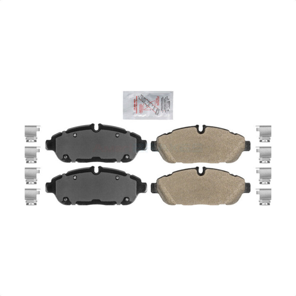 Front Semi-Metallic Disc Brake Pads NWF-PRM2301 For 2020-2022 Ford Transit-250 Transit-350 Transit-150 HD Axle w/ 6 Hole 132mm Bolt Circle Dia by AmeriBRAKES